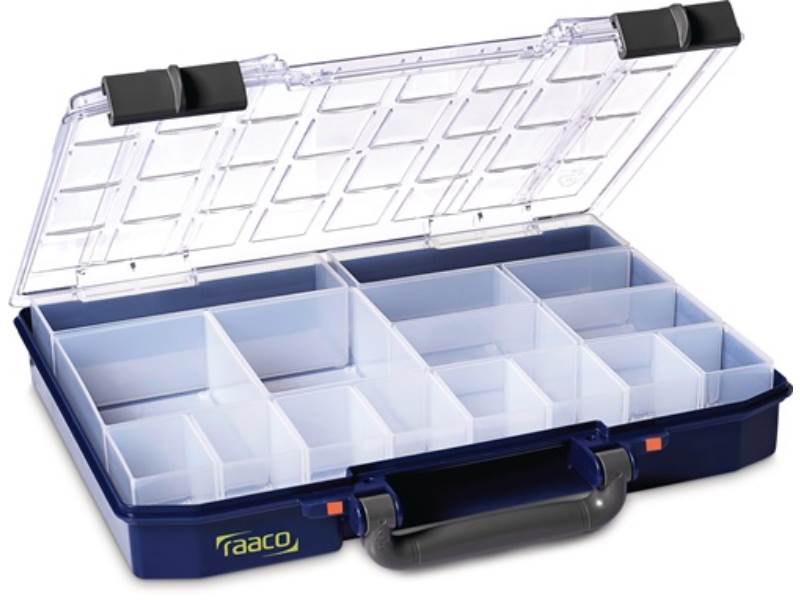 RAACO 143615 Sortimentskasten CarryLite 55 4x8-16 B337xT278xH57mm 16 Fächer