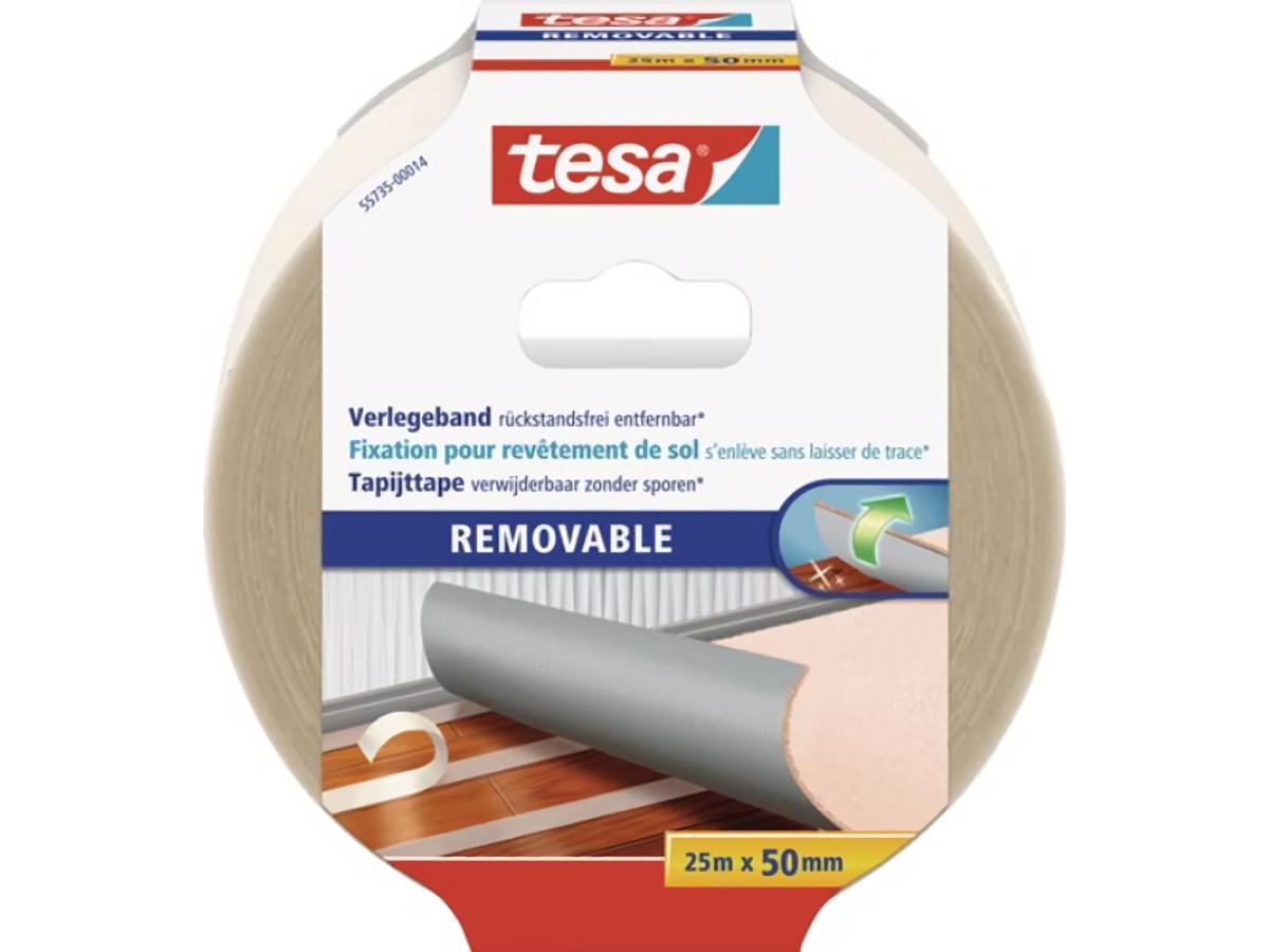 Doppelseitiges Verlegeband 55735 L.25m B.50mm