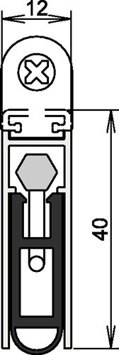 ATHMER 1-1075-0708 Türdichtung Kältefeind Allround® 1-1075 1-s.L.708mm Alu.silbe