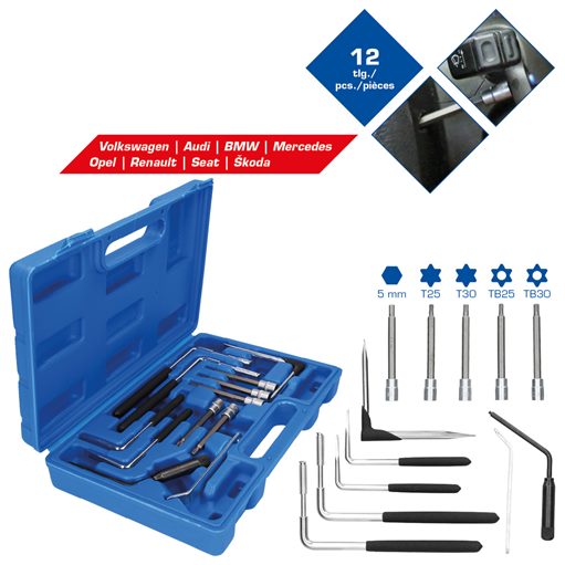 Brilliant Tools  BT511150 Airbag-Demontage-Satz, 12-tlg