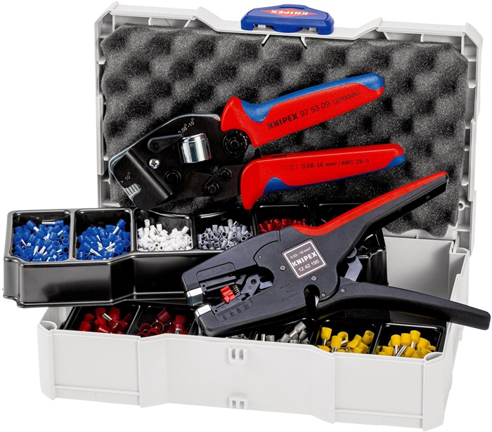 KNIPEX 97 90 17 Aderendhülsensortiment  1252 teilig  0,50 - 10,00 mm² Crimpzange