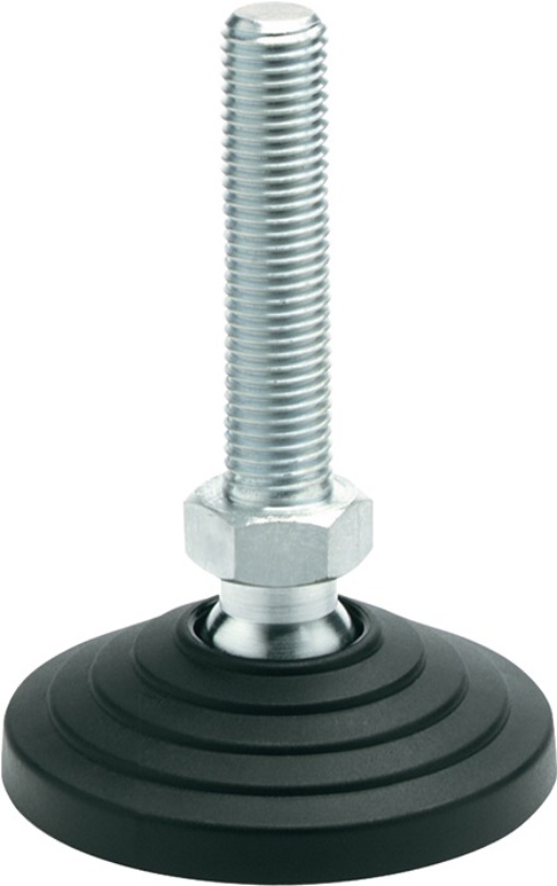 GANTER 344-80-M12-98-BG Kunststoff-Gelenkfuß GN 344 d1 80 mm, d2 M 12 mm l1 98 m