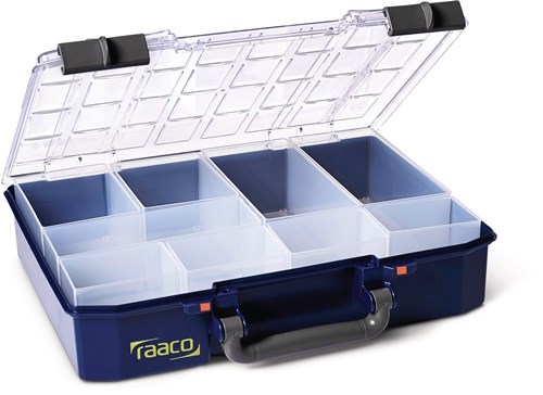RAACO 143608 Sortimentskasten CarryLite 80 4x8-9 B337xT278xH80mm 9 Fächer