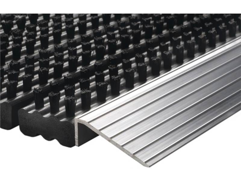 3091473007 Fußmatte Alu-Anlaufkante schwarz/silber PP/Alu L430xB750xS22mm