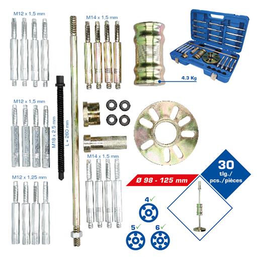 Brilliant Tools  BT671100 Radnaben-Werkzeug-Satz, 30-tlg.
