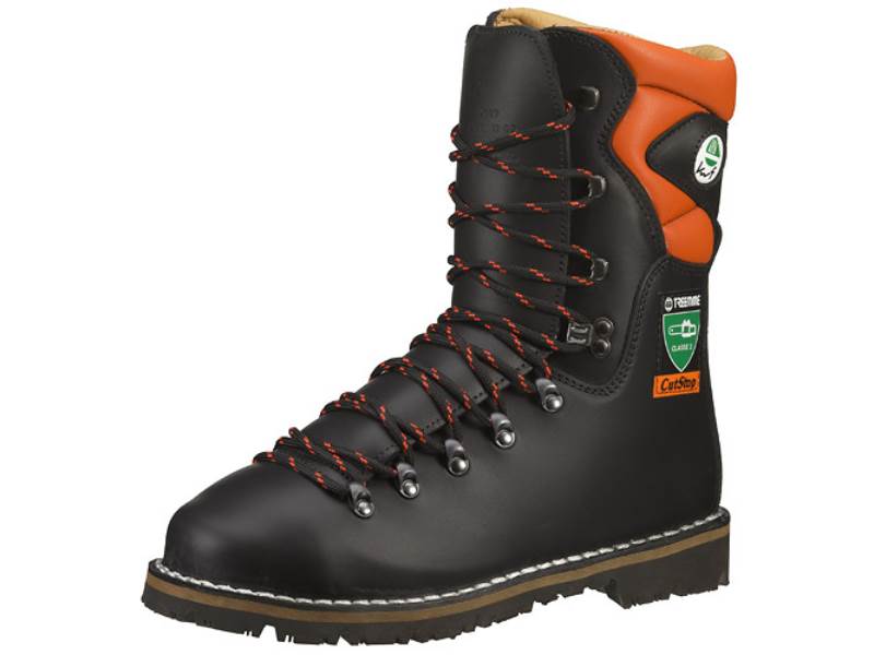 EIBE, Forst - Schnürstiefel, TreemmeDiese Forstarbeiter - Schnürstiefel zeichnen sich aus durch:Schaft aus Rind-Vollledergepolsterter Kragen aus Kalbs-VolllederPolsterung aus widerstandsfähigem Material gegen den Schnitt von