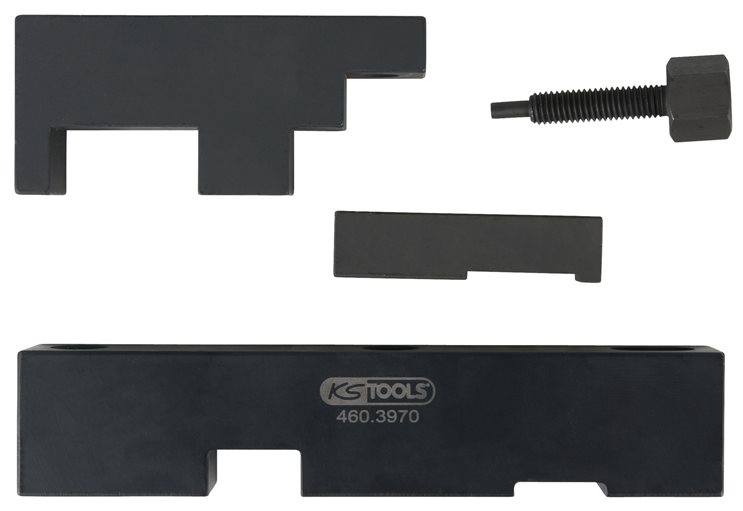 KS Tools 460.3970 Montagehilfe-Satz für Steuergehäusedeckel für Volvo, 4-tlg.