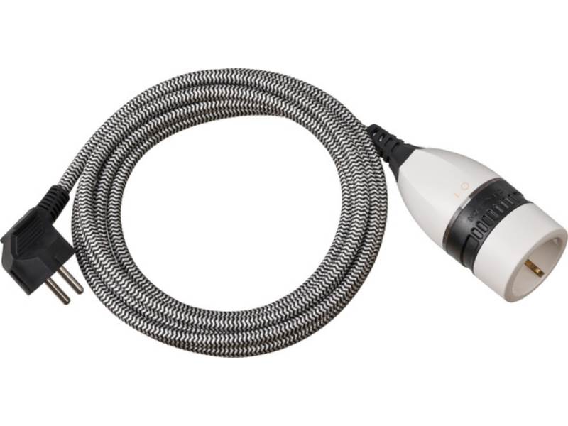 Brennenstuhl 1161830 Verlängerungs-Kabel mit Drehschalter An/Aus 3m