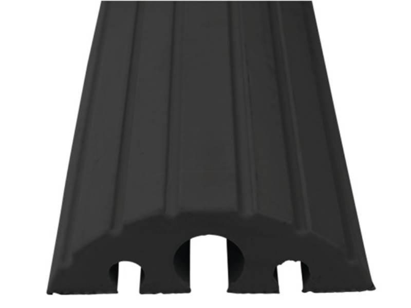 20014NW Schlauch- und Kabelbrücke L1200xB210xH65mm Vollgummi schwarz