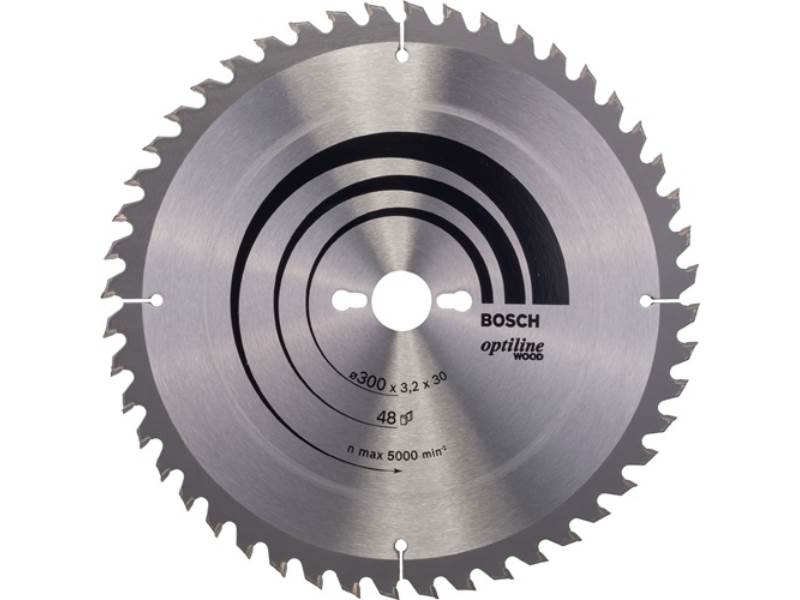 BOSCH 2608640672 Kreissägeblatt PRO Wood Außen-Ø 300 mm Zähnezahl 48 UW Bohrung