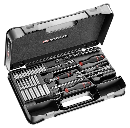 Facom R.450BP Steckschluessel-Set 1/4 R.161B, 61-tlg