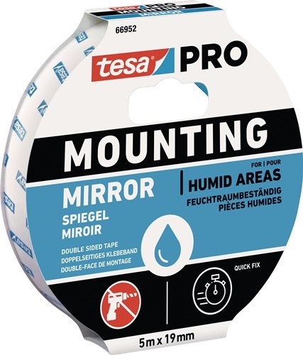 Montageband Mounting PRO Spiegel 66952 weiß Länge 5 m 19 mm