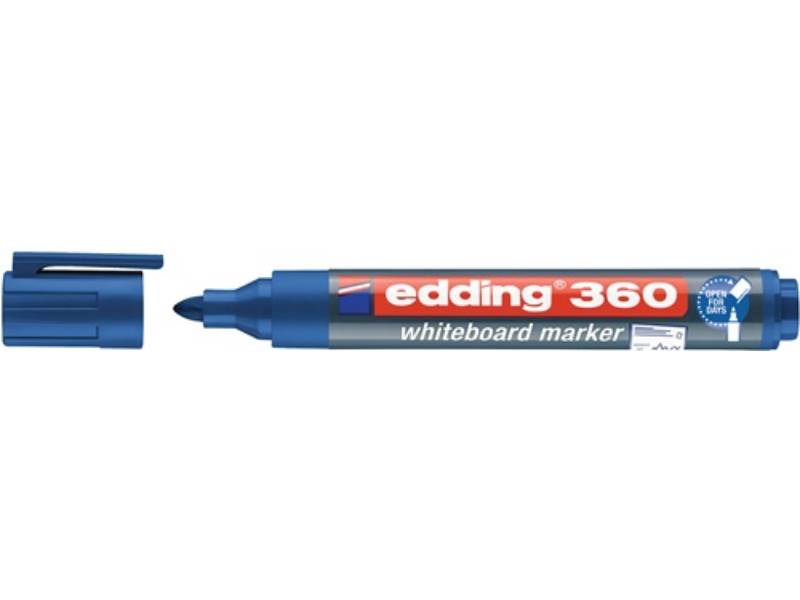 EDDING 4-360003 Whiteboardmarker 360 blau Strichbreite 1,5-3 mm Rundspitze