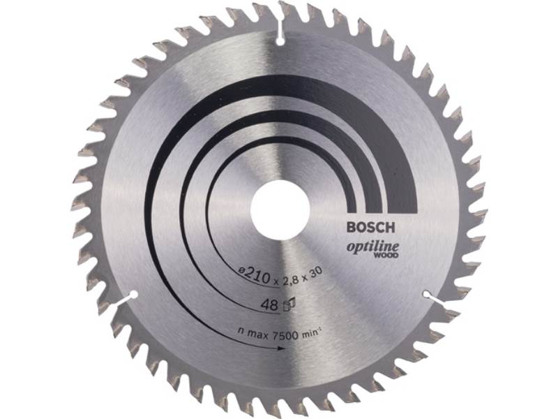 BOSCH 2608640623 Kreissägeblatt PRO Wood Außen-Ø 210 mm Zähnezahl 48 WZ Bohrung