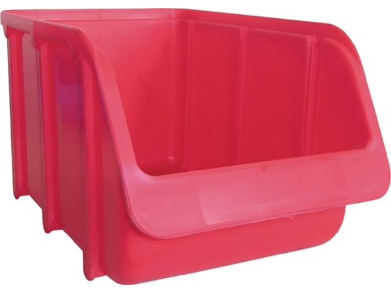 HÜNERSDORFF 673100 Sichtlagerkasten  L240/210xB145xH125mm PP rot stapelbar