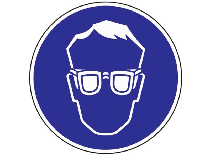 Gebotszeichen Augenschutz benutzen Kunststoff