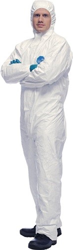 CLASSIC XPERT TYVEK SCHUTZANZUG CAT.3 TYP 5/6  WEISS
Norm 	PSA Kategorie 3, TYP 5-B/6-B
Material 	100% Polyethylen, (HDPE Tyvek®) antistatisch ausgerüstet
Farbe 	weiß
Größen 	M-XXXL
 Xtra Schutz gegen flüssige Chemikalien
 Xtr