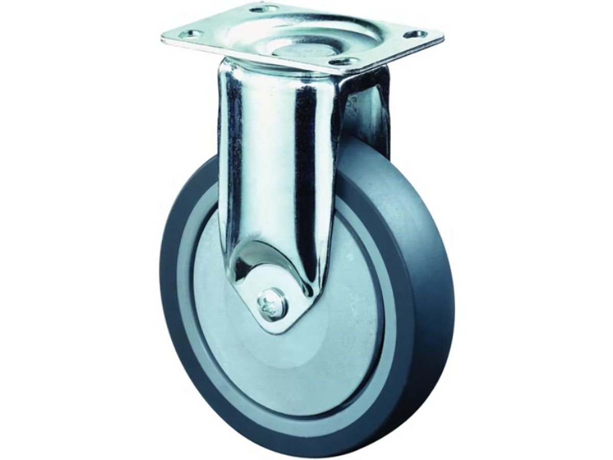 BS C110.A85.125 Bockrolle 125 mm 100 kg Vollgummi 95 x 70 mm