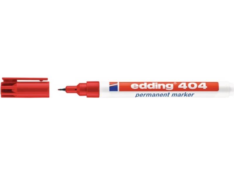 EDDING 4-404002 Permanentmarker 404 rot Strichbreite 0,75 mm Rundspitze