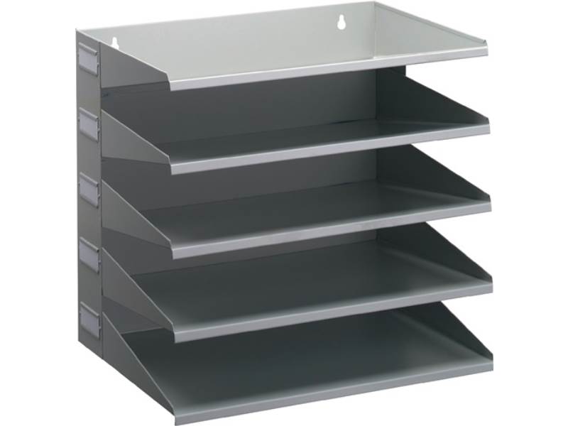 DURABLE 336010 Sortierstation  5 Fächer H330xB360xT250mm Stahlblech lichtgrau, R