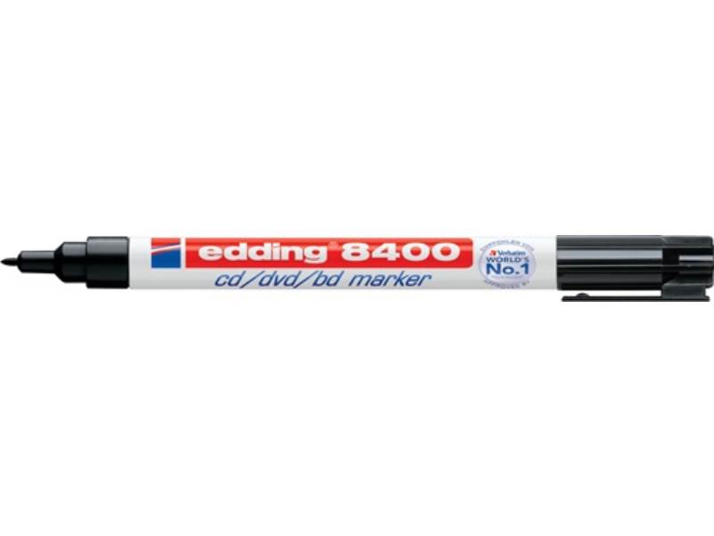EDDING 4-8400001 CD/DVD/BD Marker 8400 schwarz Strichbreite 0,5-1 mm Rundspitze
