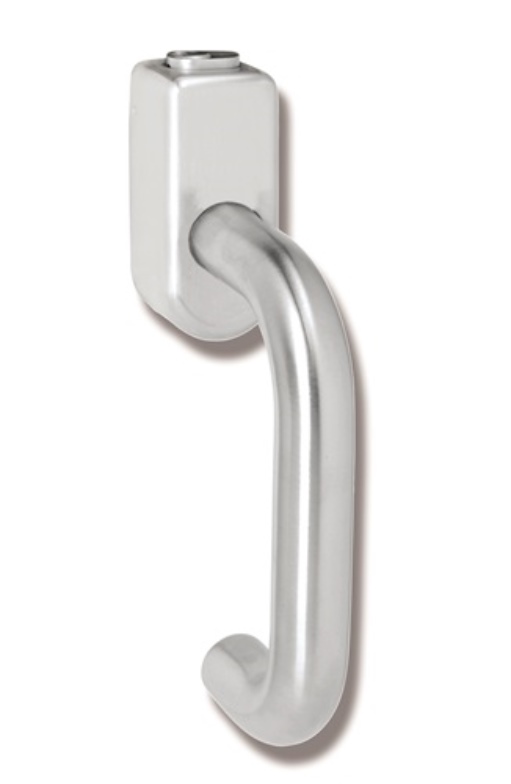 HEWI 111XAFGA.1 Fenstergriff 111XAFGA Edelstahl 30 mm matt abschließbar