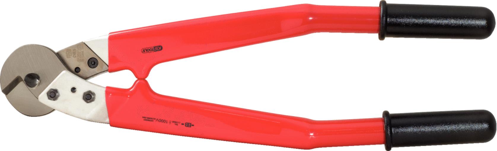 KS Tools 117.1266 Drahtseil-Kabelschere mit Schutzisolierung, 600mm