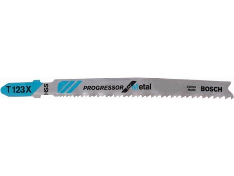 BOSCH 2608638473 Stichsägeblatt T 123 X Gesamtlänge 100 mm Zahnteilung 1,2-2,6 m