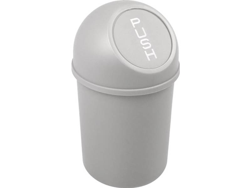 HELIT H2401082 Abfallbehälter  H375xØ214mm 6 l lichtgrau