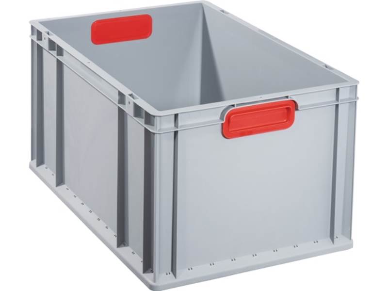 ALLIT 456755 Transportstapelbehälter  L600xB400xH320mm grau PP geschlossener Gri