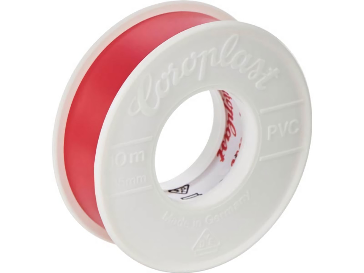 COROPLAST 1646 Elektroisolierband 302 rot Länge 10 m Breite 15 mm
