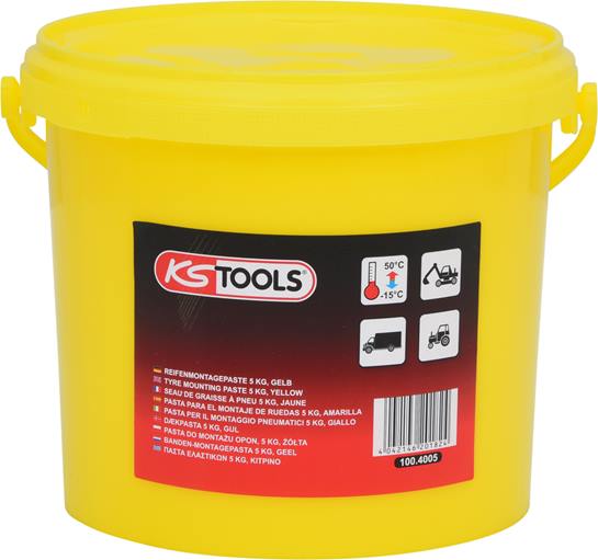 KS Tools 100.4005 Reifenmontagepaste 5 kg, gelb