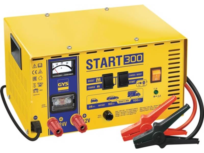 GYS 25547 Batterieladegerät START 300 12 / 24 V Boost 12V: 10-23 / 24V: 8-17 A