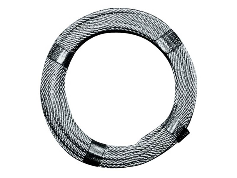 7001643 Drahtseil  Ø 5,0 - 6,0 mm Länge 10 m 6 x 12 + 1 FE Mindestbruchkraft 9,
