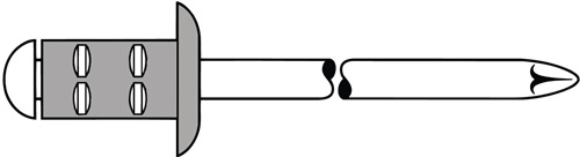 GESIPA 1432059 Blindniet PolyGrip® Nietschaft d x l 4 x 17 mm Aluminium / Edelst