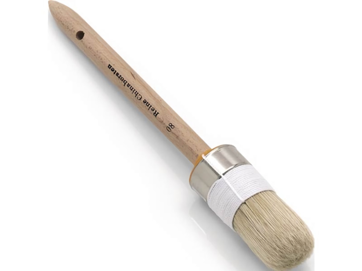 NÖLLE 52112 Ringpinsel  Größe 12 Borstenlänge 90 mm 20 mm helle Chinaborste rohe