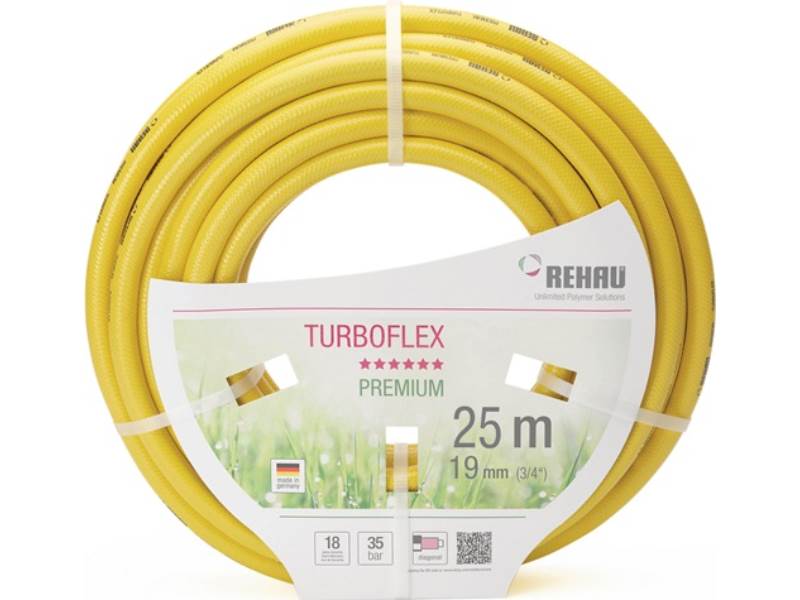 REHAU 10092431025 Wasserschlauch Quattroflex Länge 25 m Innen-Ø 19 mm Außen-Ø 25