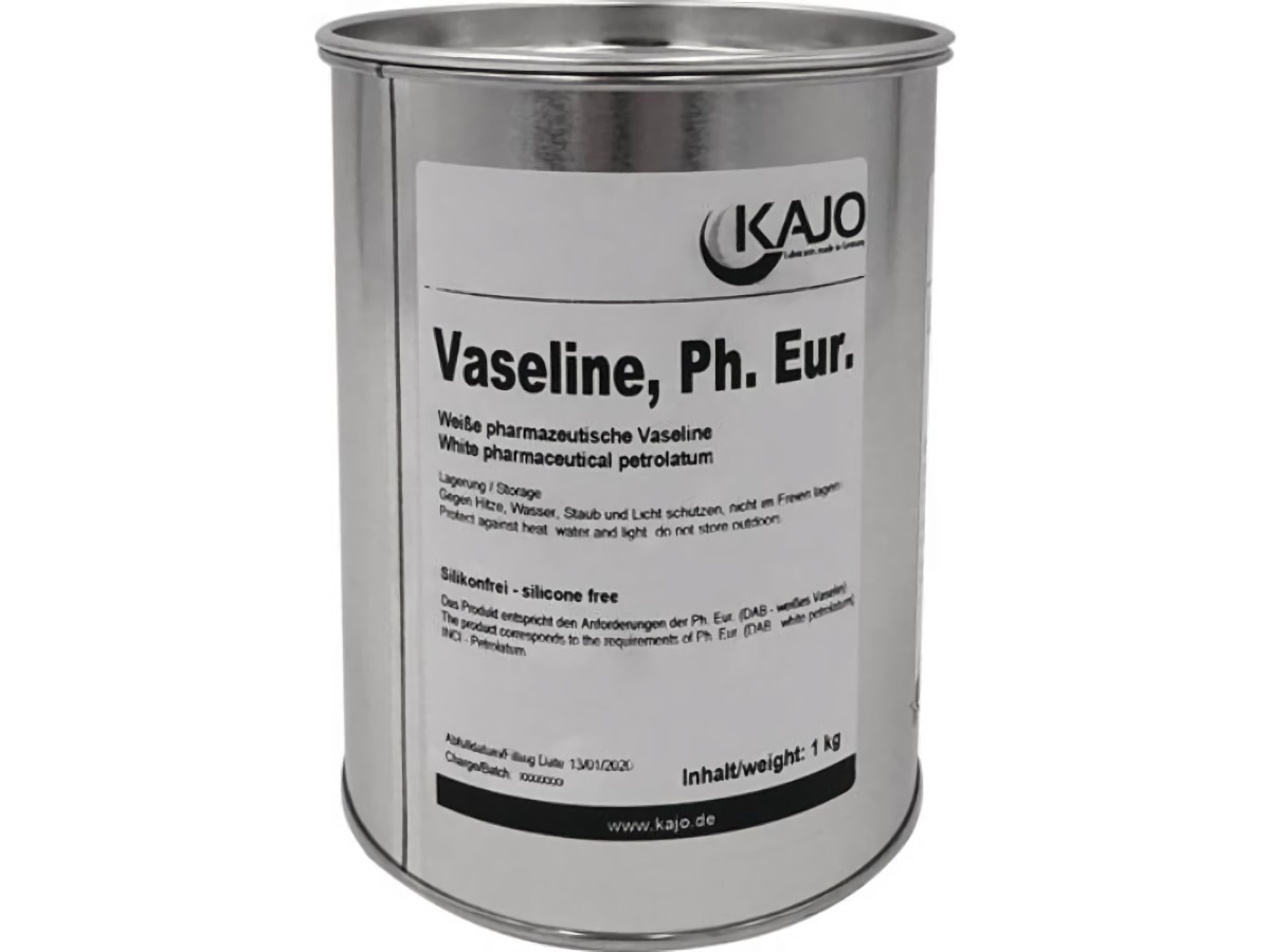 KAJO 61500621 Vaseline  1 kg weiß DAB10 (dt. Arzneimittelbuch)