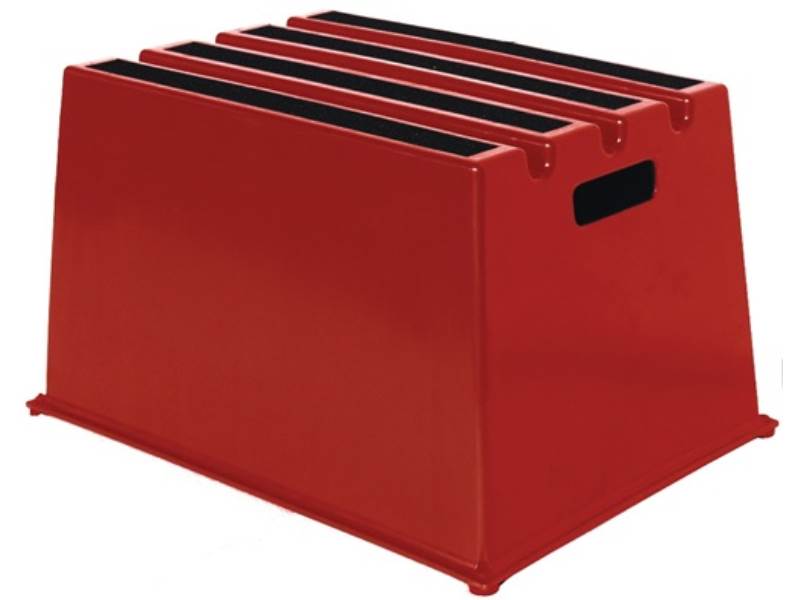 6600-4 Schwerlasttritt  Stufen einschl. Plattform 1 Plattformhöhe 307 mm Kunsts