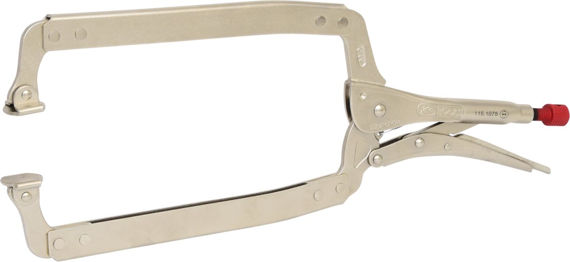 KS Tools 115.1075 Schweiß-Klammer-Gripzange, beweglichen Spannbacken 0-270mm