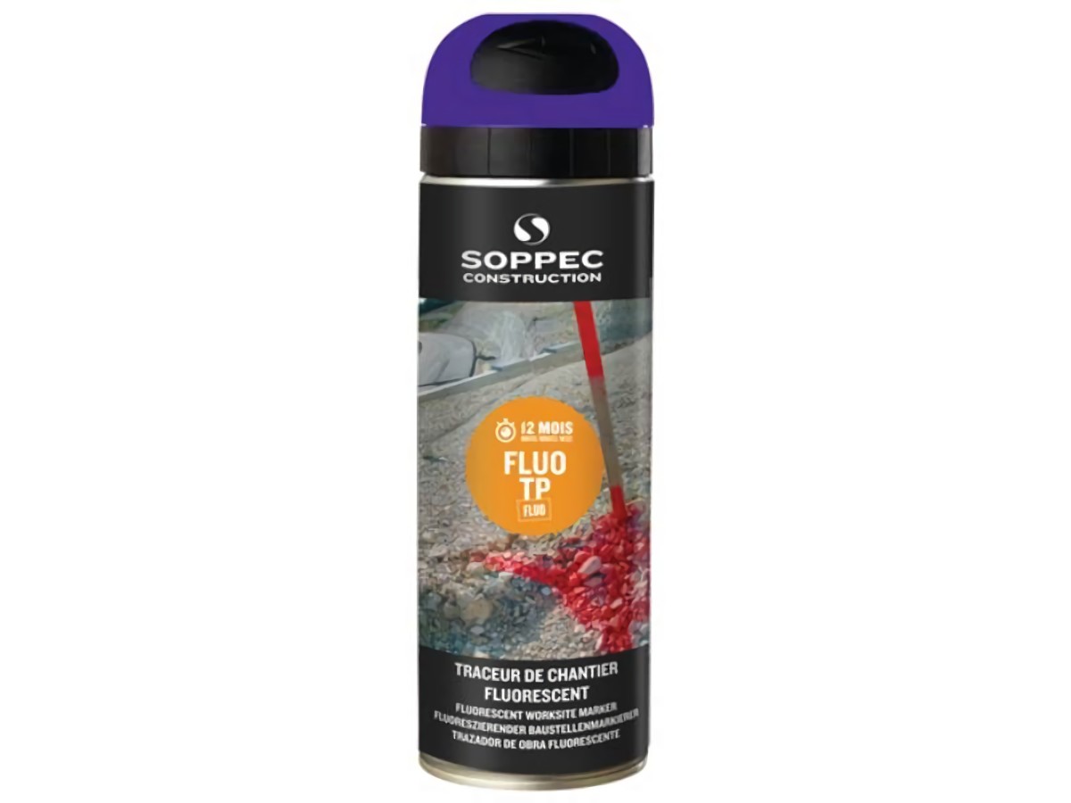 SOPPEC 141519E Baustellenmarkierspray FLUO TP leuchtblau 500 ml
