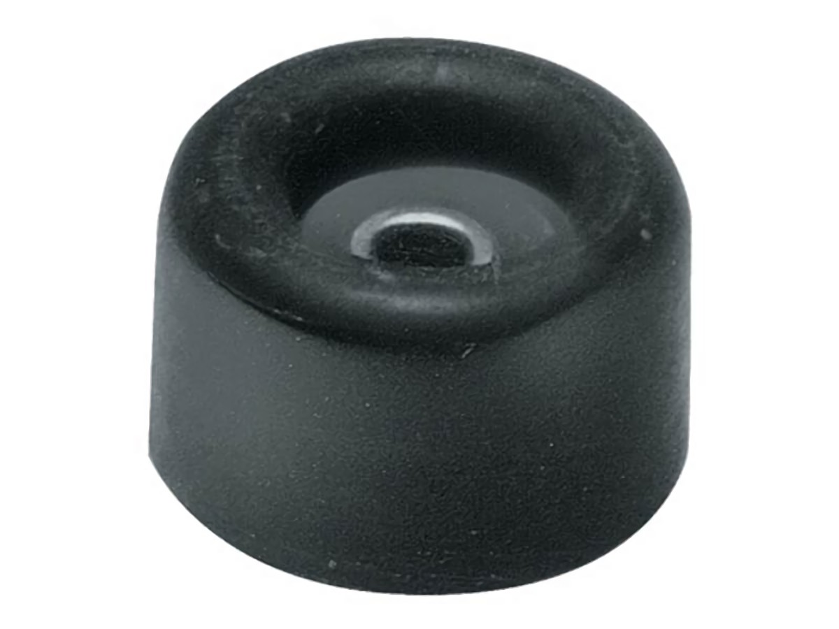24 Türpuffer D. 30 mm Höhe 26 mm Gummi schwarz Dübelmontage