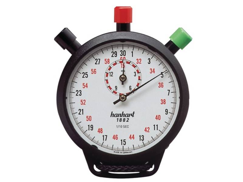 HANHART 141.0434-00 Stoppuhr Amigo 1/10 Sek. 15 Min. mechanisch
