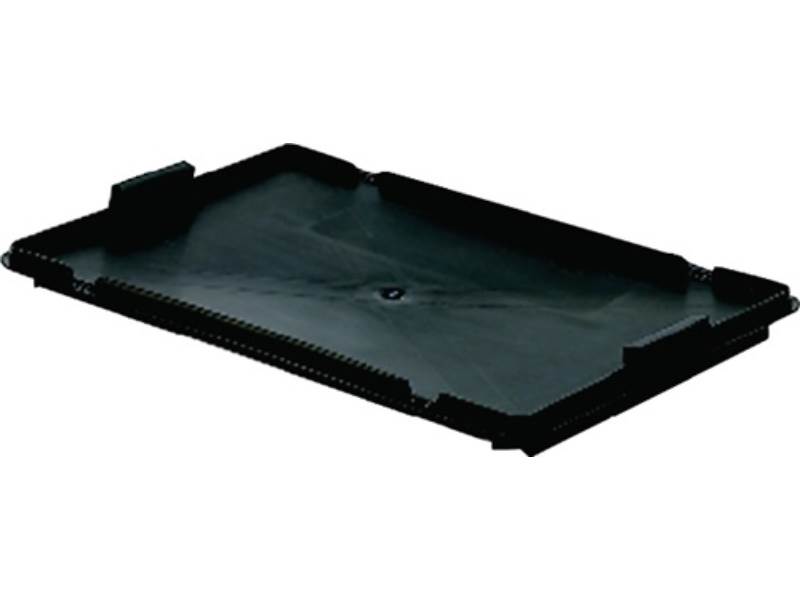 LA-KA-PE LB60/40D Deckel  L600xB400mm schwarz PP passend für Drehstapelbehälter