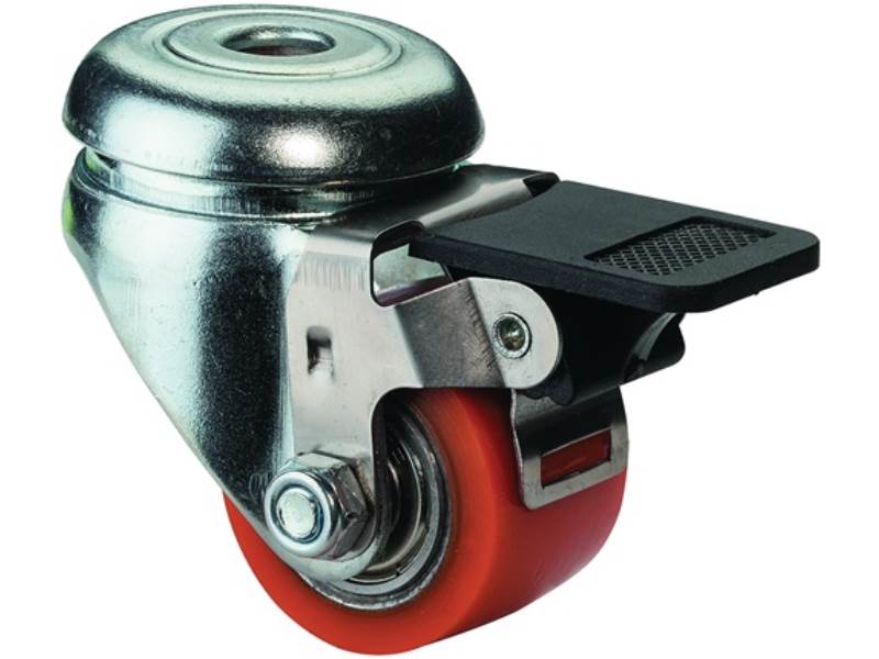 BS ROLLEN A621.C10.035 Lenkrolle mit Feststeller  Rad-Ø 35 mm Tragfähigkeit 100