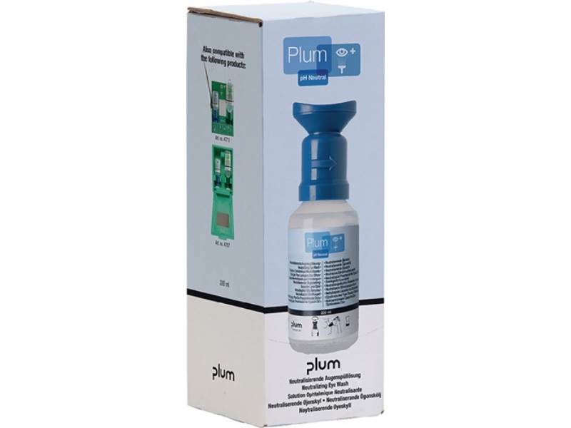 PLUM 4755 Augenspülflasche pH Neutral 200 ml 3 Jahre (ungeöffnete Flasche) DIN E