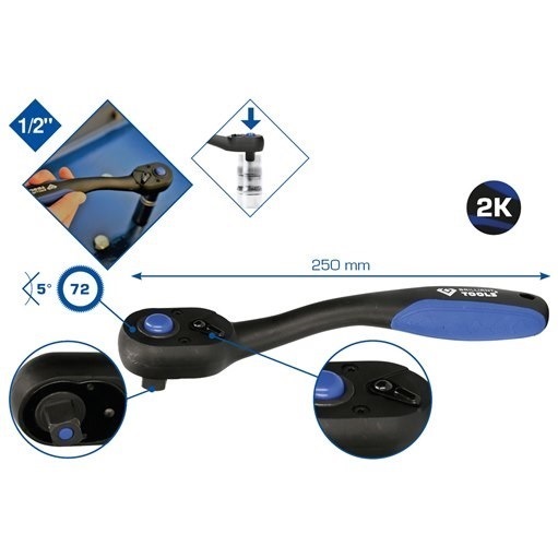 Brilliant Tools  BT022900 1/2'' Umschaltknarre