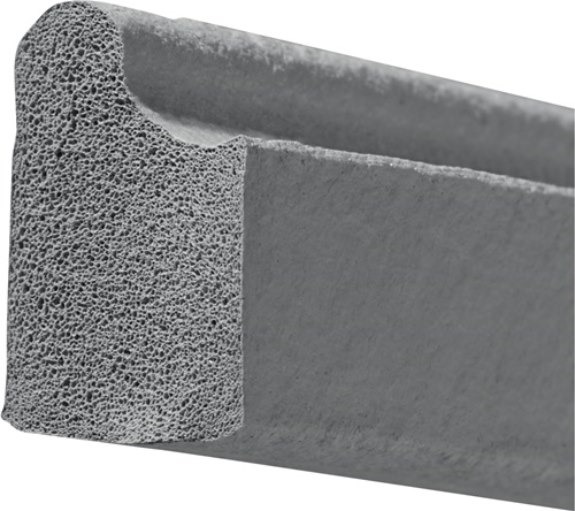 ELLEN 6102572 Türanschlagdichtung 7011 DIY Länge 5 m zum Einstecken EPDM blank grau  Moosgummidichtung · zum Einstecken · EPDM · DIY Verpackung