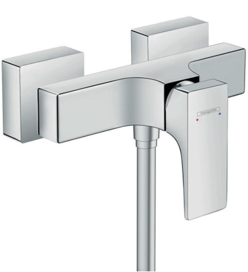 HANSGROHE 32560000 Brause-Einhebelmischer METROPOL chrom AP, Hebelgriff