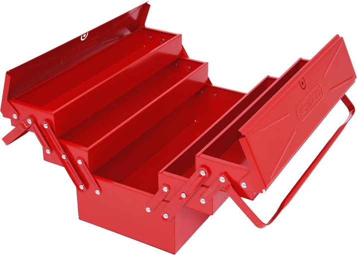 KS Tools 999.0120 Werkzeugkiste Metall, 5 Fächer, 420mm
